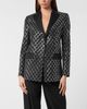 PHILIPP PLEIN PHILIPP PLEIN Wool And Satin Boyfriend Fit Blazer Crystal Rhombus Women - 1