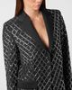 PHILIPP PLEIN PHILIPP PLEIN Wool And Satin Boyfriend Fit Blazer Crystal Rhombus Women - 2