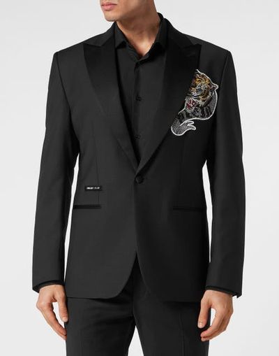 PHILIPP PLEIN PHILIPP PLEIN Wool Blazer Lord Fit Tattoo Men