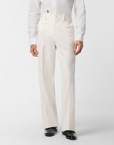 PHILIPP PLEIN PHILIPP PLEIN Wool Wide Leg Trousers Men