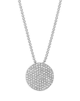 Phillips House Phillips House 14K White Gold Affair Diamond Pave Infinity Pendant Necklace, 16-18