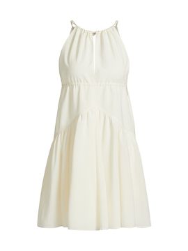 Philosophy di Lorenzo Serafini Women's Poplin Halter Tie Minidress