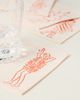 Phthalo Ruth Phthalo Ruth x Julie Peach Dinner Girls Cocktail Napkins, Set of 4 - 1