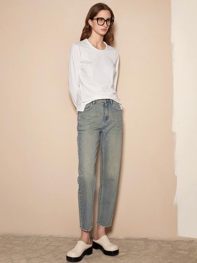 PIA STUDIO BA_Narrow leg crop jeans