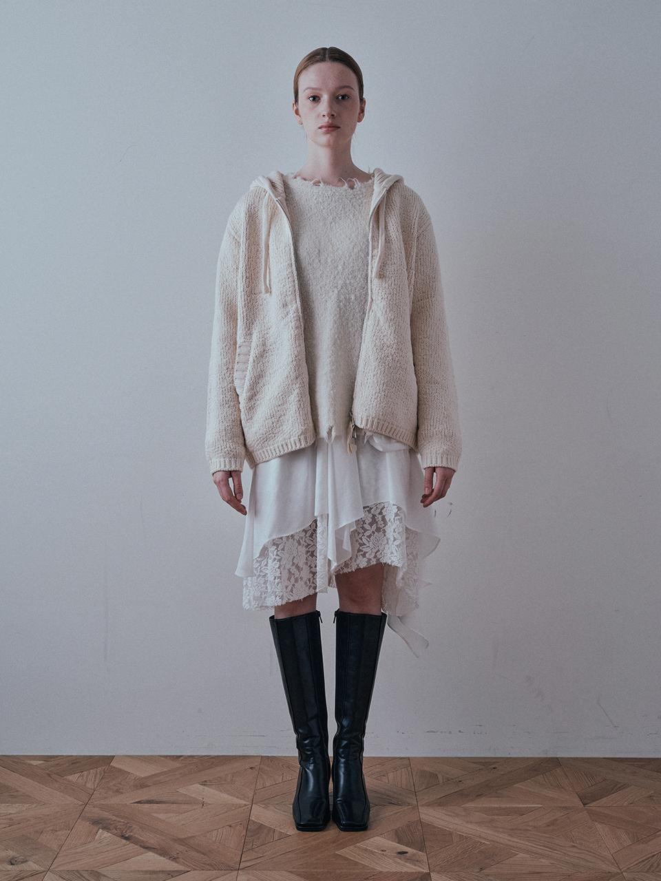 PIA STUDIO BA_Three layer pattern skirt_2color