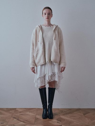 PIA STUDIO BA_Three layer pattern skirt_2color
