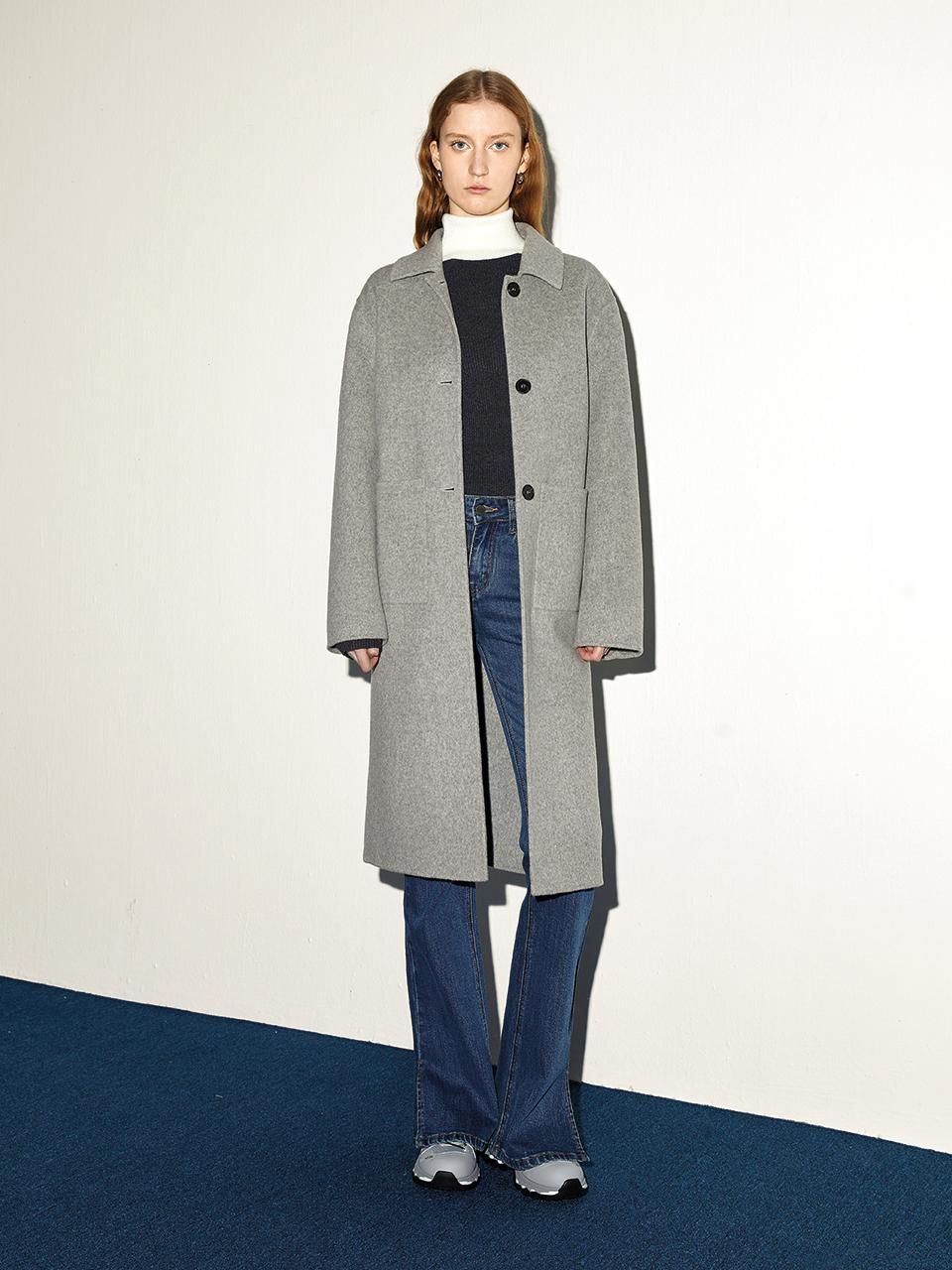 PIA STUDIO Gentle Soft Wool Relaxed Fit Coat