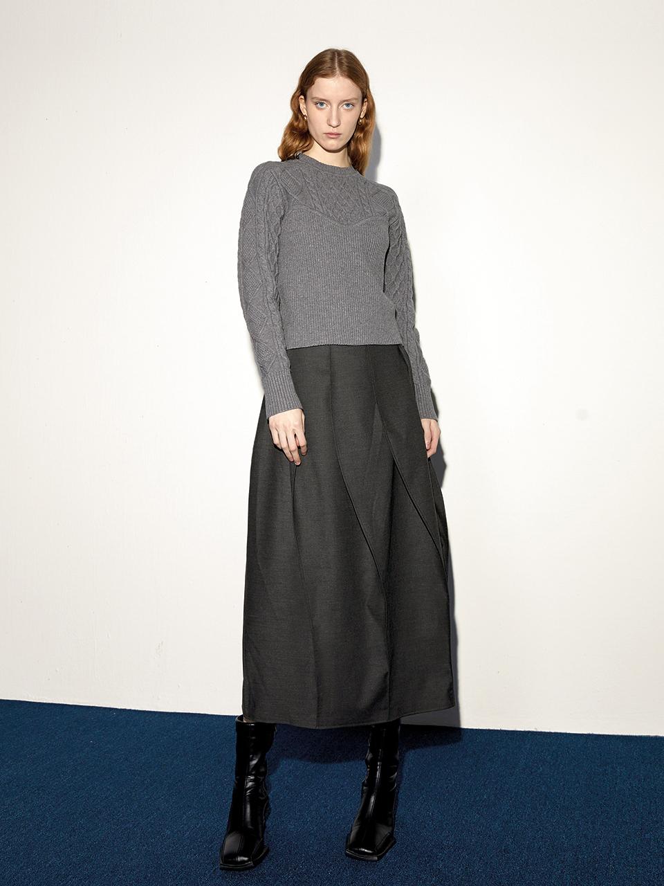 PIA STUDIO Temperament Bud Long Maxi Skirt