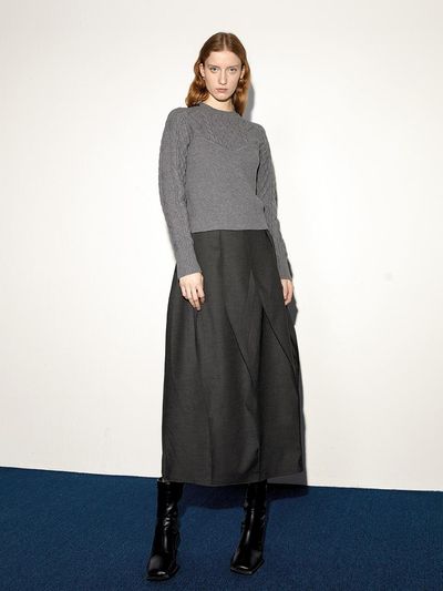 PIA STUDIO Temperament Bud Long Maxi Skirt