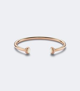 Piaget Piaget Posession 18kt rose gold cuff bracelet with mother-of-pearl and diamonds