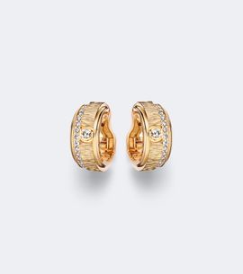 Piaget Piaget Possession Décor Palace 18kt rose gold hoop earrings with diamonds
