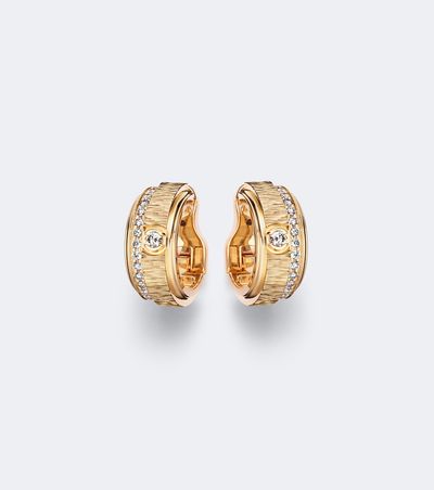 Piaget Piaget Possession Décor Palace 18kt rose gold hoop earrings with diamonds