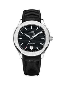 Piaget Women's Piaget Polo Stainless Steel & Rubber Date Watch