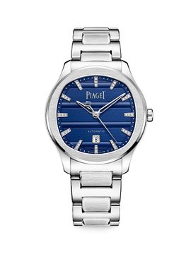 Piaget Women's Polo Stainless Steel & 0.07 TCW Diamond Bracelet Watch/36MM