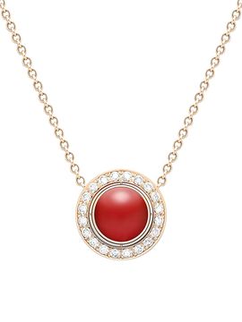 Piaget Women's Possession 18K Rose Gold, Carnelian & Diamond Pendant Necklace