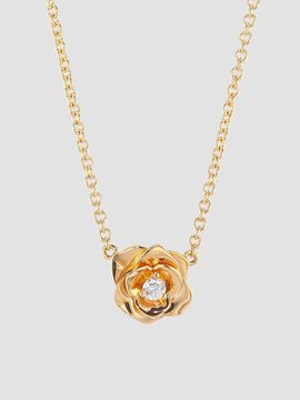 Piaget Women's Rose 18K Yellow Gold & Diamond Pendant Necklace