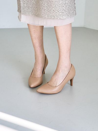 PICCADILLY Memory Foam Non-slip 7cm Pumps [Nude] (745076-A)