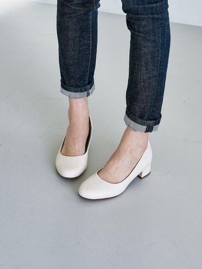 PICCADILLY Premium Comfort Round Toe Pumps [Beige] (140128-1A)