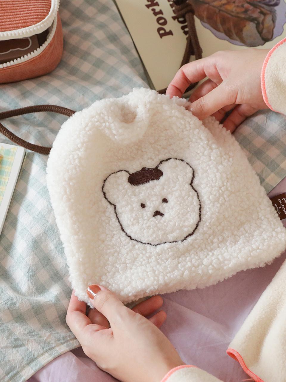 PICCASSO COLLEZIONI [PICCASSO COLLEZI x Chani Bear] Fleece Pouch