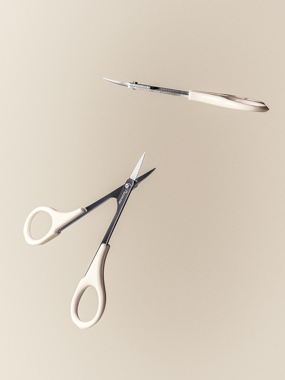 Piccasso Stainless Steel Professional Grade Precision Eyelash Scissors
