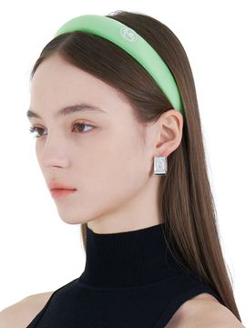 PICOMENT Logo Satin Hair Band - Yellow Green