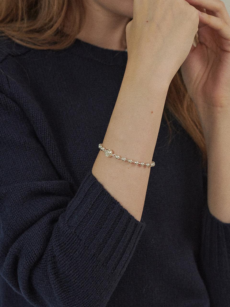 PICOMENT Magnet Clasp Ball Chain Bracelet 5mm