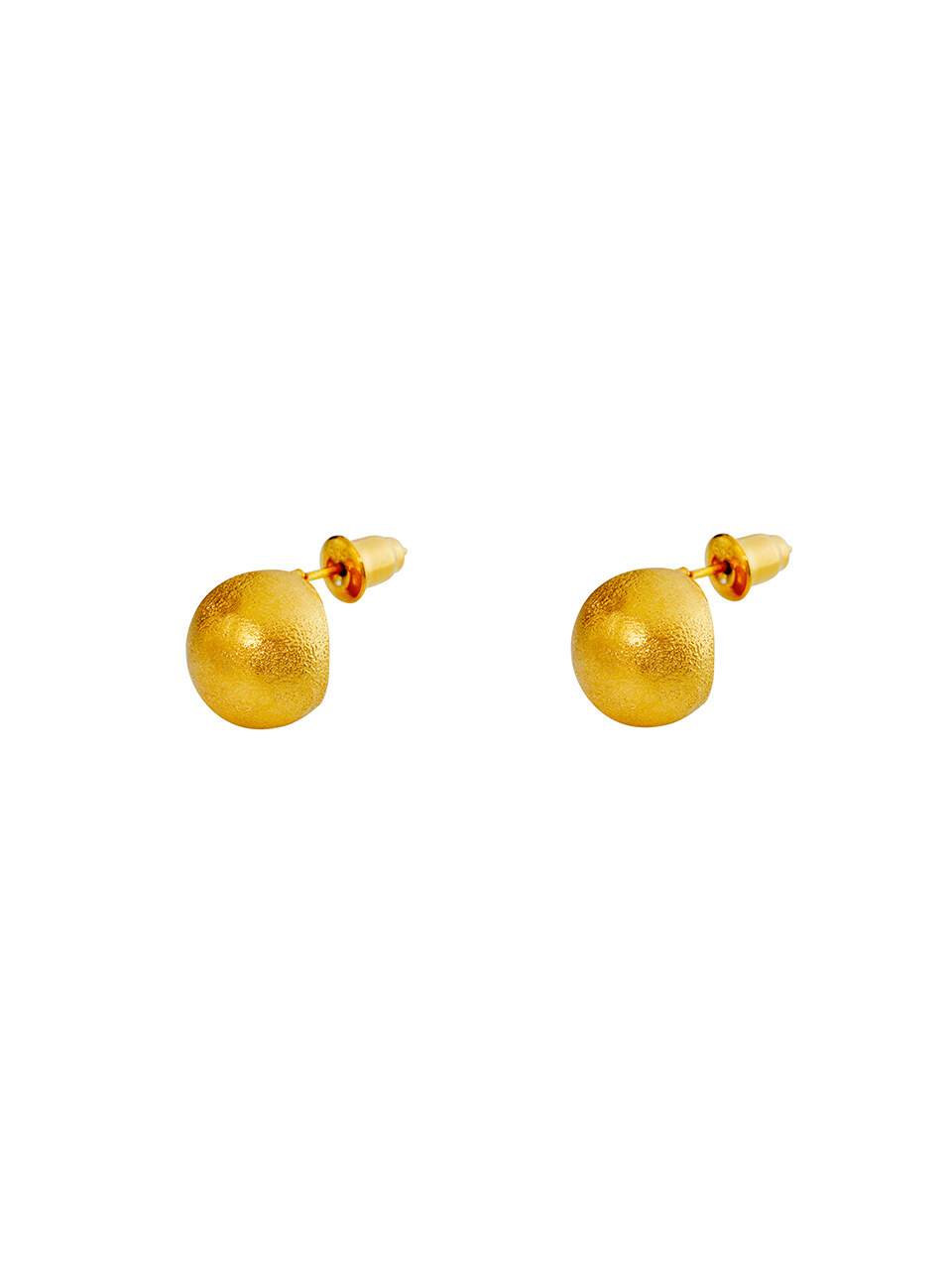 PICOMENT Rough Ball Earrings - Gold