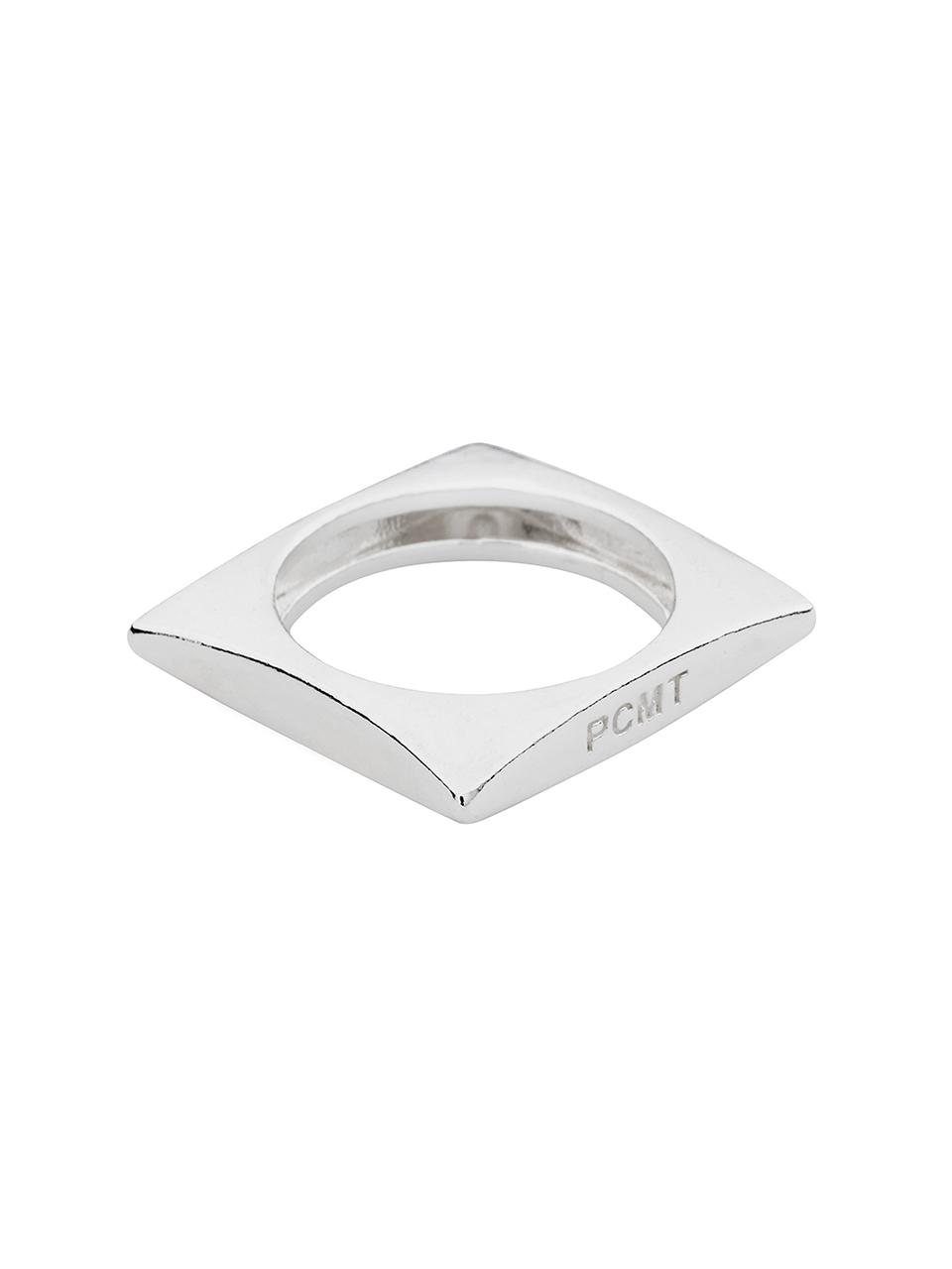 PICOMENT Silver Square Ring