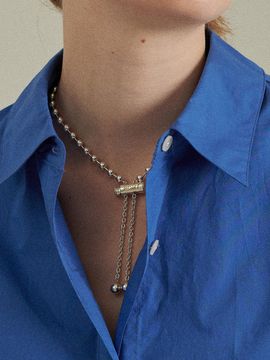 PICOMENT Stopper Pendant Ball Chain Necklace