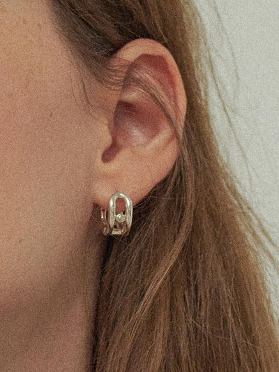 PICOMENT Two Line Small Earrings
