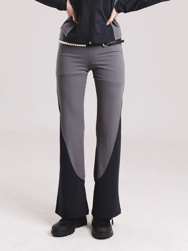 PIECEMAKER Bootcut Jersey Track Pants _ Charcoal