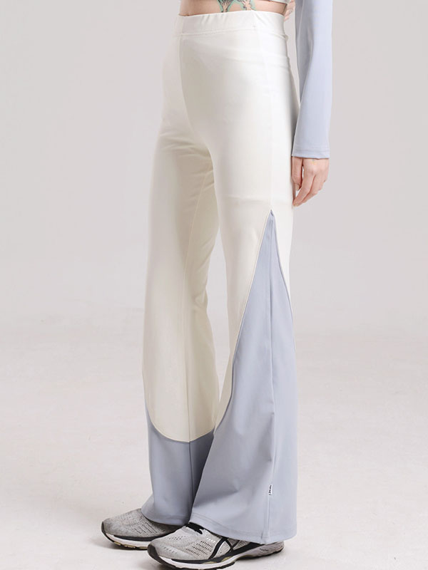 PIECEMAKER Bootcut Jersey Track Pants _ Off White
