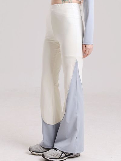 PIECEMAKER Bootcut Jersey Track Pants _ Off White