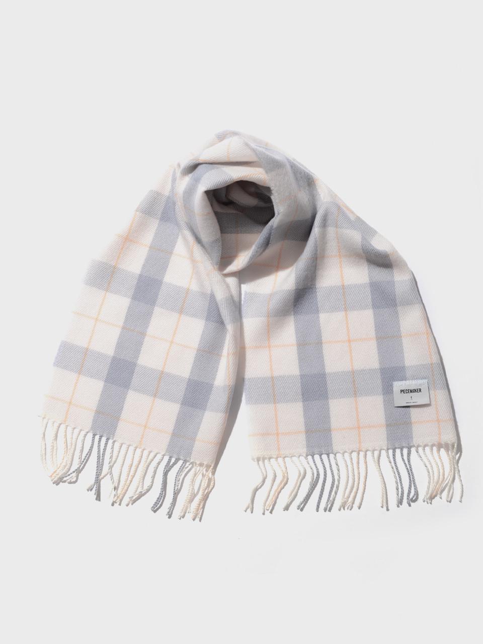 PIECEMAKER CHECK BLEND MUFFLER S (SKY BLUE)
