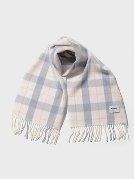 PIECEMAKER CHECK BLEND MUFFLER S (SKY BLUE)