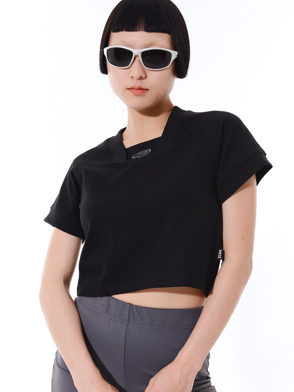PIECEMAKER EX Football Cropped T-Shirt _ Black