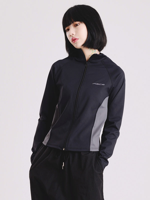 PIECEMAKER Piece Team Cropped Track Jacket _ Black