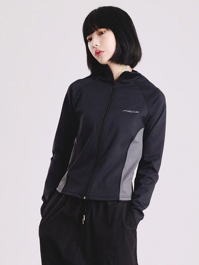 PIECEMAKER Piece Team Cropped Track Jacket _ Black
