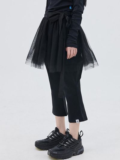 PIECEMAKER TS Layered Tulle Skirt Black