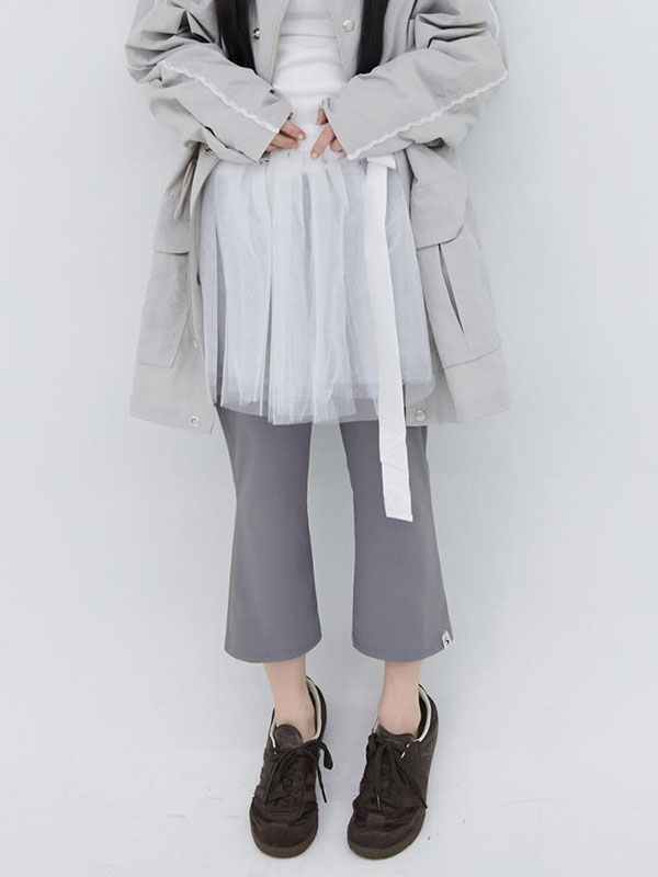 PIECEMAKER TS Layered Tulle Skirt White