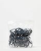 Pieces Pieces '100' Pack elastic hair bands in black - 2