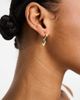 Pieces Pieces 18k plated earrings with heart drops in gold - 2
