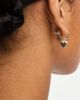 Pieces Pieces 18k plated earrings with heart drops in gold - 3