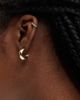 Pieces Pieces 18k plated everyday hoop earrings in gold - 1