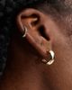Pieces Pieces 18k plated everyday hoop earrings in gold - 3