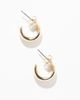 Pieces Pieces 18k plated everyday hoop earrings in gold - 4