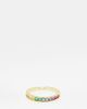 Pieces Pieces 18k plated rainbow stacking ring in gold - 1