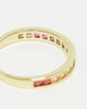 Pieces Pieces 18k plated rainbow stacking ring in gold - 3