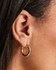 Pieces Pieces 18k plated vintage medium hoops in gold - 1