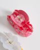 Pieces Pieces 2-pack small floral claw clips in blue and pink - 3